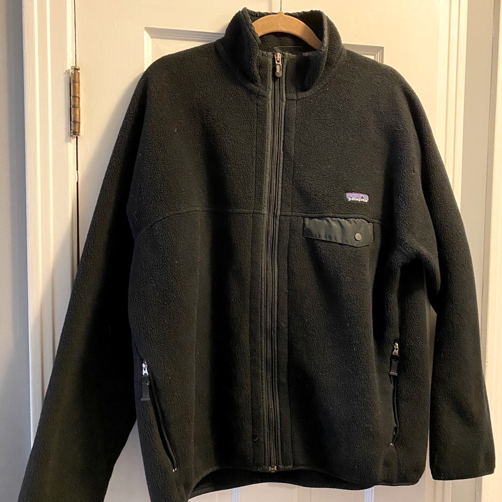 Black Patagonia Zip-up Jacket